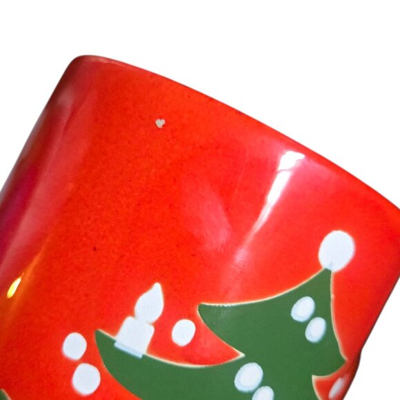 Waechtersbach Christmas Tree 1999 Mug Red Green Design Germany Vintage AS IS - Picture 12 of 16